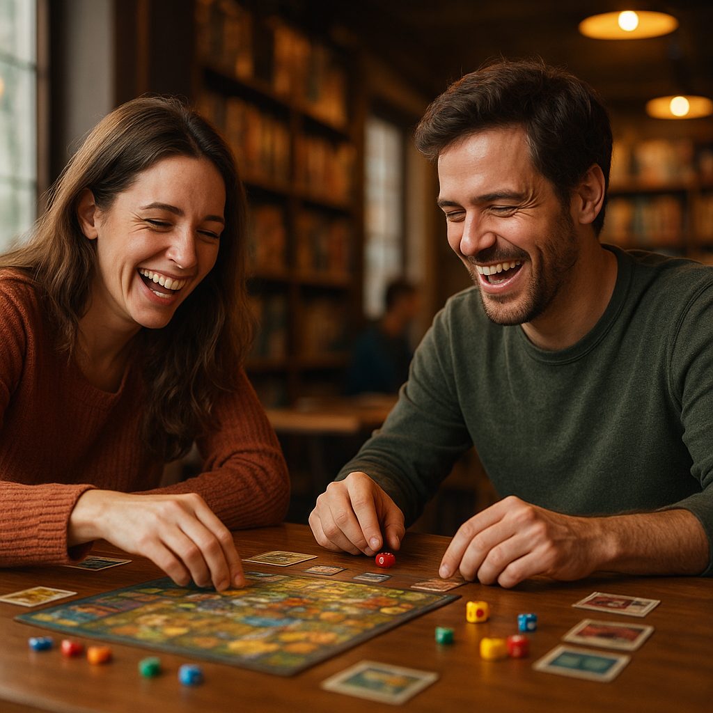 First date activities — a couple walking through a weekend market together